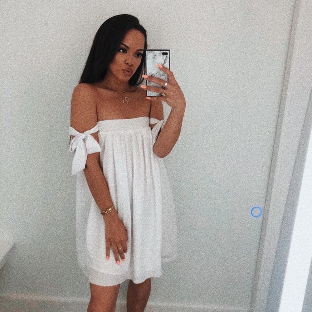 White tunic dress